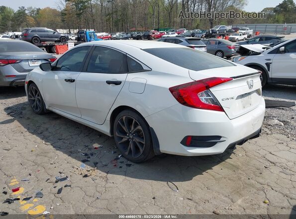 2HGFC2F87MH533234 2021 HONDA CIVIC White Rear left