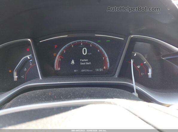 2HGFC2F88KH598395 2019 HONDA CIVIC White Vista de los asientos traseros
