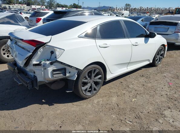 2HGFC2F88KH598395 2019 HONDA CIVIC White Trasero derecho