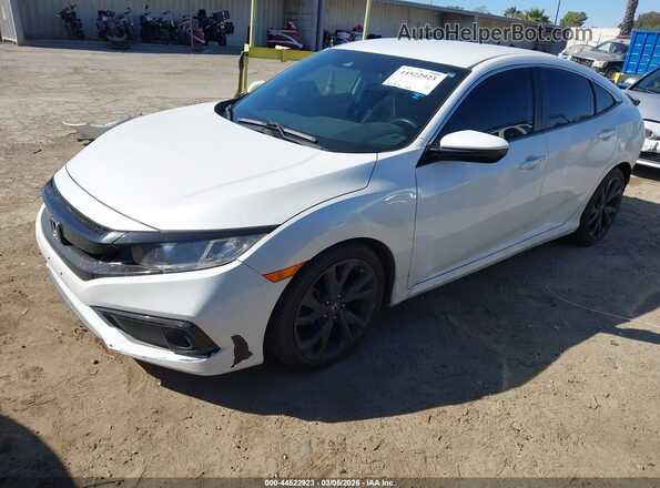 2HGFC2F88KH598395 2019 HONDA CIVIC White Vista tres cuartos delantera izquierda