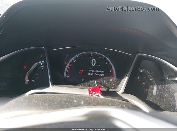 2HGFC2F88LH531653 2020 HONDA CIVIC White უკანა სავარძლების ხედი