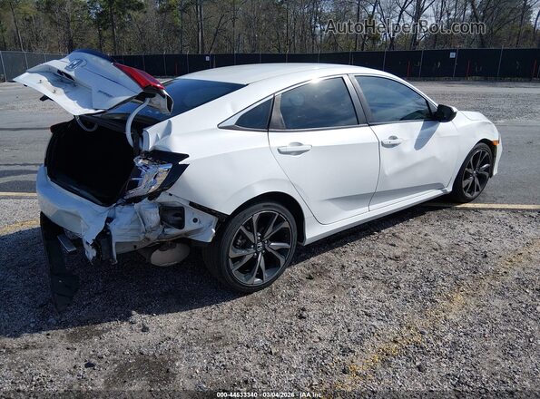 2HGFC2F88MH507841 2021 HONDA CIVIC White Trasero derecho