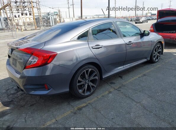 2HGFC2F88MH518225 2021 HONDA CIVIC Gray Հետևի աջ