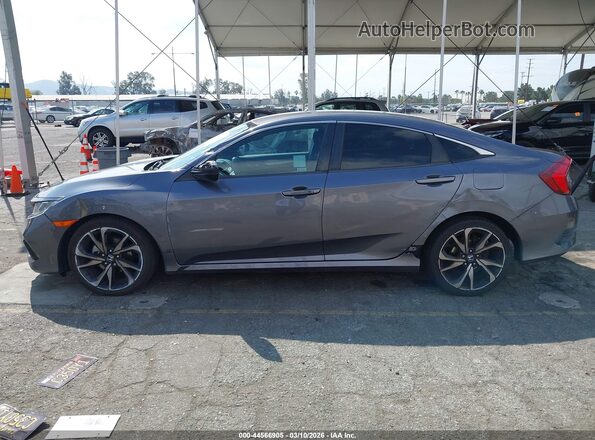 2HGFC2F88MH518225 2021 HONDA CIVIC Gray Սալոնի 360 աստիճան տեսք