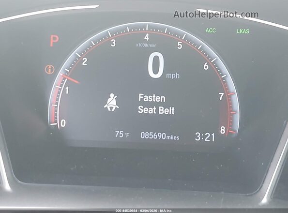 2HGFC2F89MH513146 2021 HONDA CIVIC White 