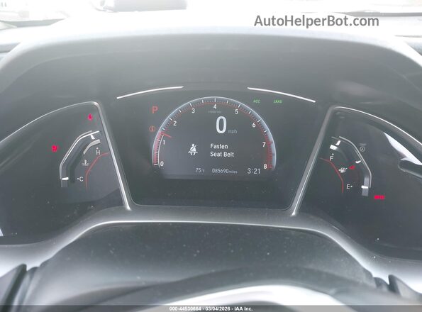 2HGFC2F89MH513146 2021 HONDA CIVIC White Vista de los asientos traseros