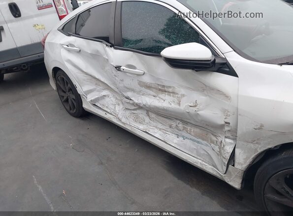 2HGFC2F8XLH595452 2020 HONDA CIVIC Белый Вид задней части салона