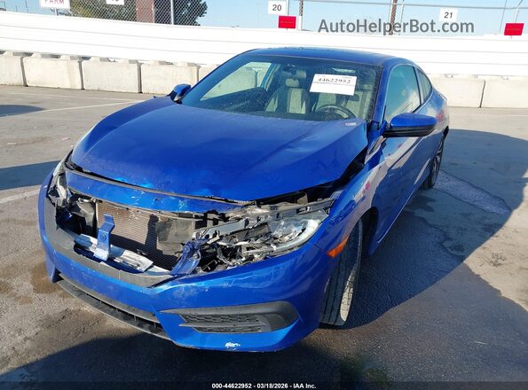 2HGFC4B03JH306680 2018 HONDA CIVIC Blue Front view