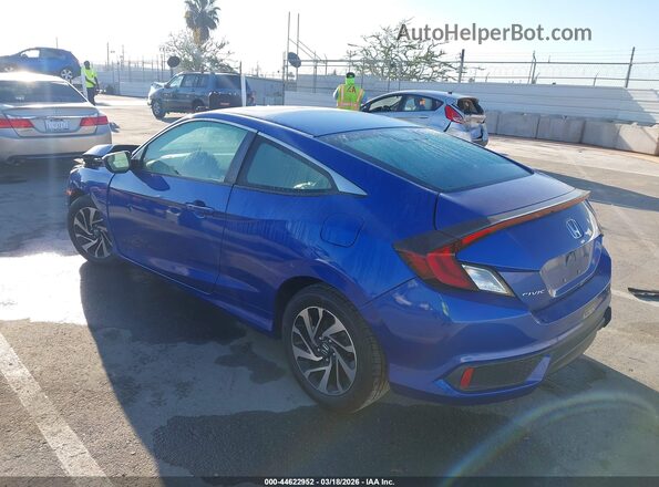 2HGFC4B03JH306680 2018 HONDA CIVIC Blue Rear left