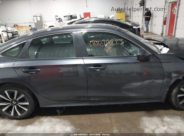 2HGFE1F73PH325139 2023 HONDA CIVIC Gray Вид задньої частини салону