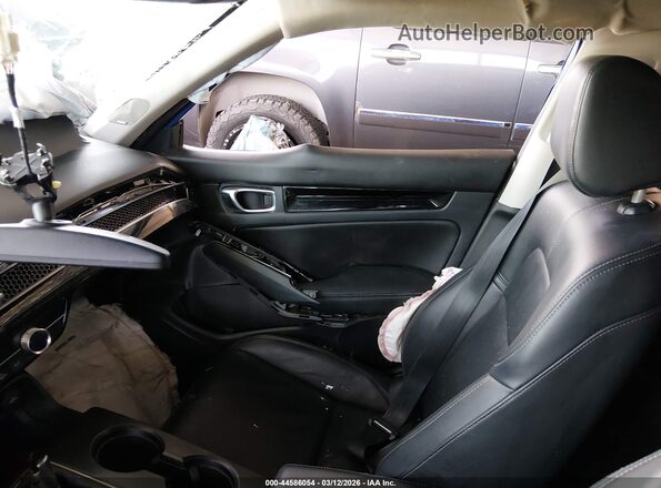2HGFE1F95PH307517 2023 HONDA CIVIC Blue წინა სალონის ხედი
