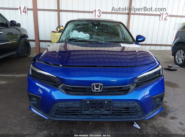 2HGFE1F95PH307517 2023 HONDA CIVIC Blue ხელსაწყოთა პანელის ხედი