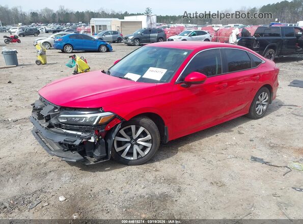 2HGFE2F27RH580423 2024 HONDA CIVIC Red Przód lewy