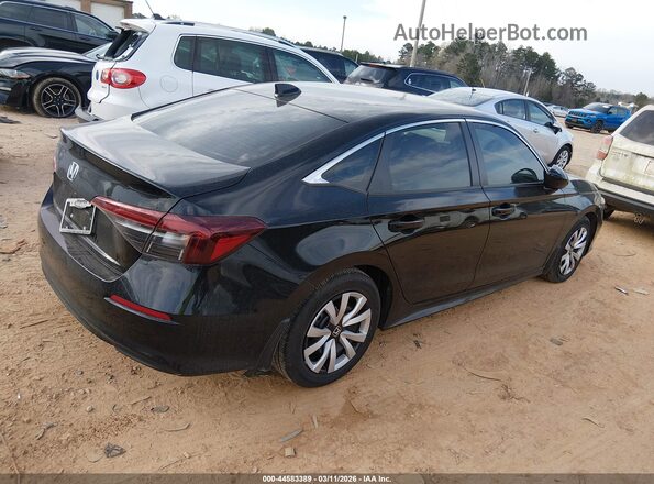2HGFE2F29SH592255 2025 HONDA CIVIC Черный Задняя правая четверть