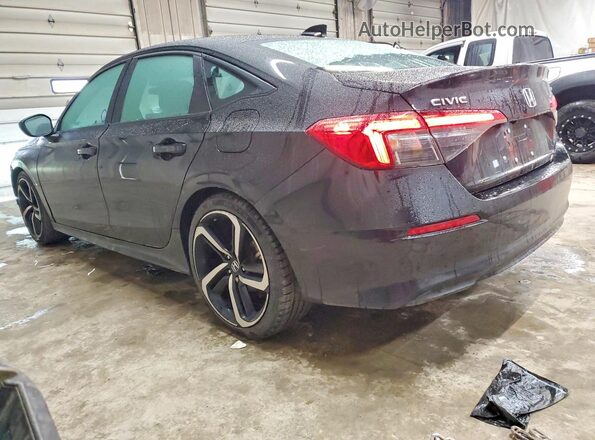 2HGFE2F50NH557781 2022 HONDA CIVIC Black უკანა მარცხენა