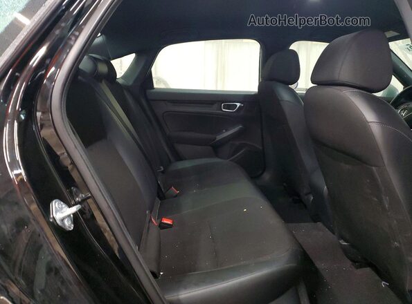 2HGFE2F50NH557781 2022 HONDA CIVIC Black უკანა სავარძლების ხედი