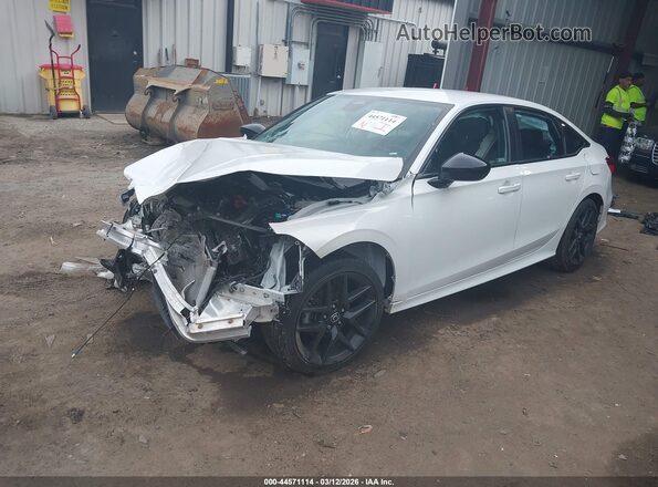 2HGFE2F51NH602873 2022 HONDA CIVIC Белый Передняя левая четверть