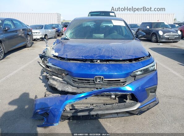 2HGFE2F51PH526249 2023 HONDA CIVIC Blue Instrument cluster view