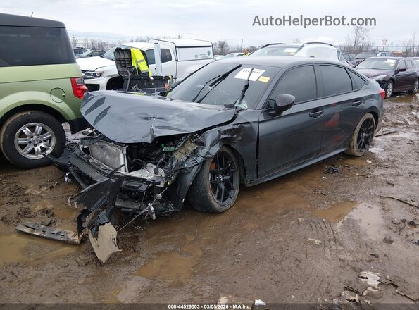 2HGFE2F51RH517392 2024 HONDA CIVIC Gray Առջևի ձախ երեք քառորդ տեսարան
