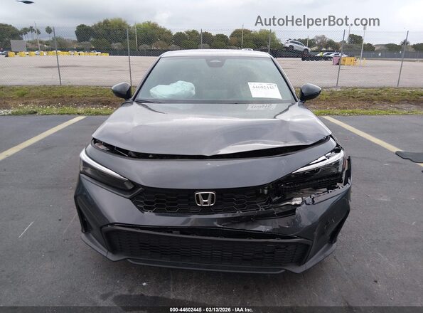 2HGFE2F51TH530201 2026 HONDA CIVIC Gray Вид щитка приладів