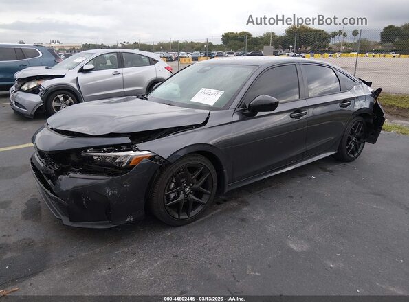2HGFE2F51TH530201 2026 HONDA CIVIC Gray Передня ліва чверть