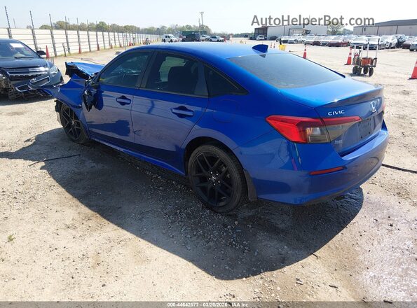 2HGFE2F52NH544028 2022 HONDA CIVIC Blue Rear left