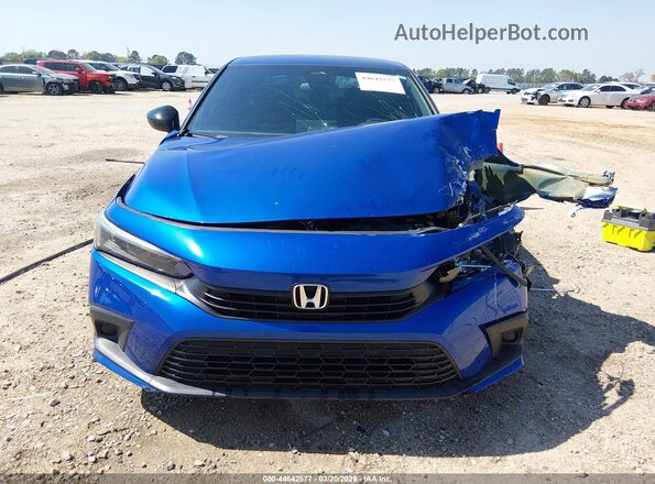 2HGFE2F52NH544028 2022 HONDA CIVIC Blue Dashboard view
