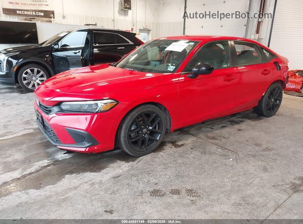 2HGFE2F53RH515515 2024 HONDA CIVIC Red Przód lewy