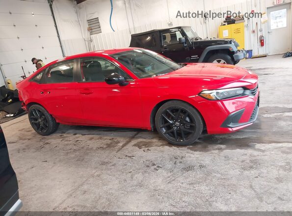 2HGFE2F53RH515515 2024 HONDA CIVIC Red Widok wnętrza z tyłu