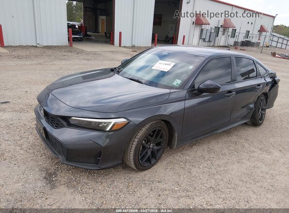 2HGFE2F53SH593590 2025 HONDA CIVIC Gray წინა მარცხენა ხედი სამი მეოთხედიდან