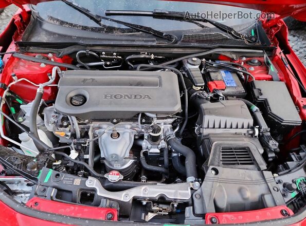 2HGFE2F53SH596893 2025 HONDA CIVIC Red Սալոնի հետևի տեսք