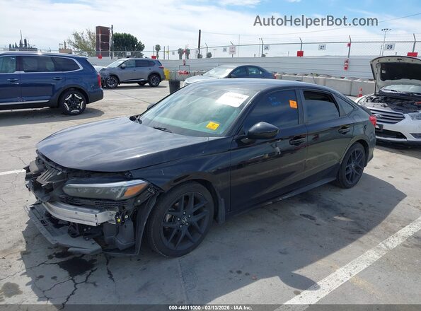 2HGFE2F54NH546430 2022 HONDA CIVIC Черный Передняя левая четверть