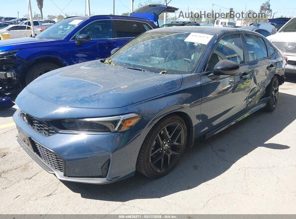2HGFE2F54SH594571 2025 HONDA CIVIC Blue Vista tres cuartos delantera izquierda