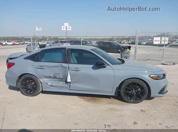 2HGFE2F55PH556953 2023 HONDA CIVIC Gray უკანა სალონის ხედი