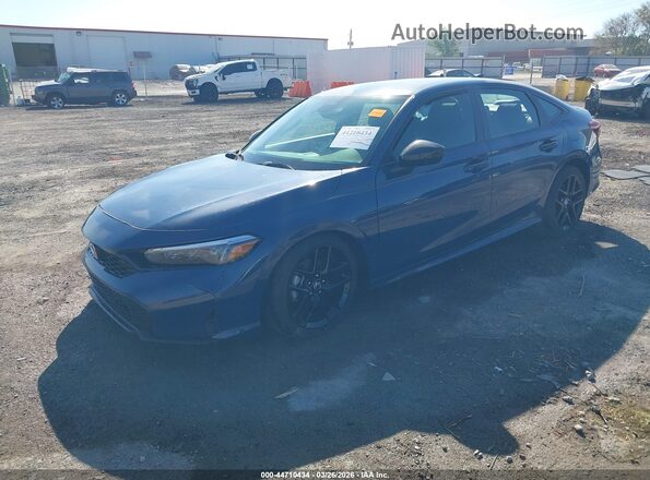 2HGFE2F55TH545042 2026 HONDA CIVIC Blue წინა მარცხენა ხედი სამი მეოთხედიდან