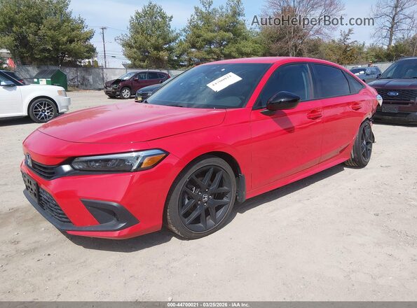 2HGFE2F56PH543533 2023 HONDA CIVIC Red Vista tres cuartos delantera izquierda