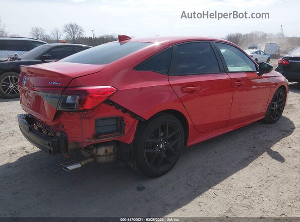 2HGFE2F56PH543533 2023 HONDA CIVIC Red Trasero derecho