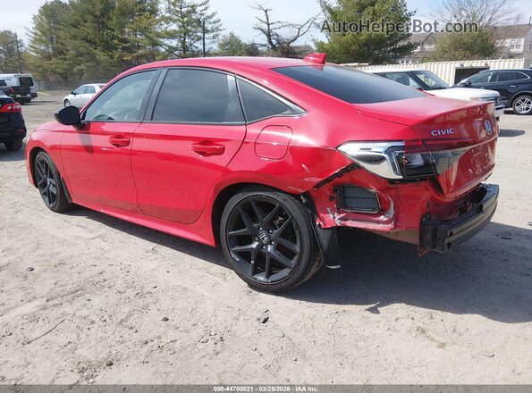 2HGFE2F56PH543533 2023 HONDA CIVIC Red Trasero izquierdo