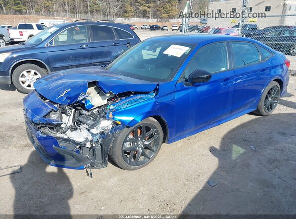 2HGFE2F57PH564410 2023 HONDA CIVIC Синий Передняя левая четверть