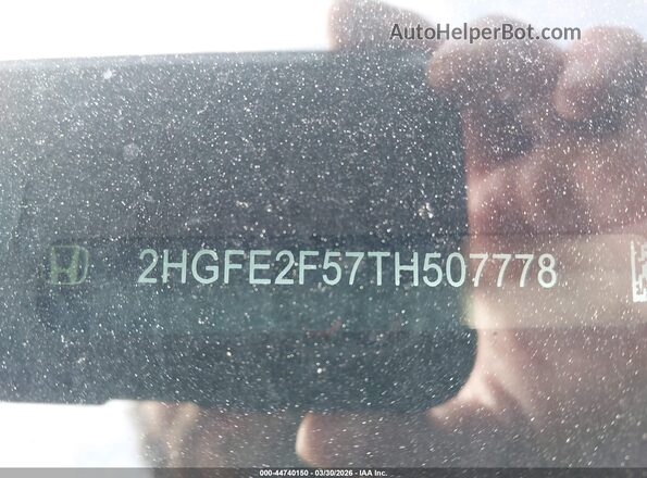 2HGFE2F57TH507778 2026 HONDA CIVIC Dark Blue Вид підкапотного простору