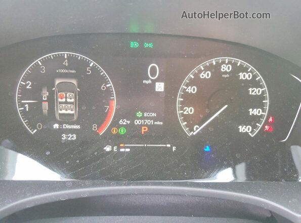 2HGFE2F58TH509782 2026 HONDA CIVIC Charcoal Instrument cluster view