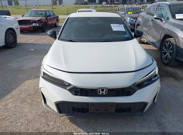2HGFE2F5XTH522503 2026 HONDA CIVIC White Vista del cuadro de instrumentos