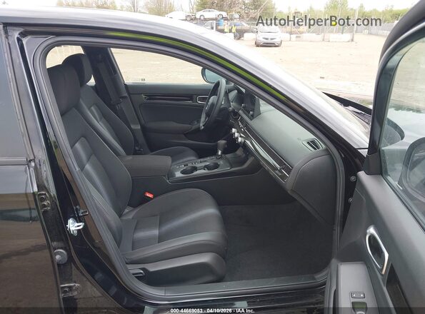 2HGFE4F84SH352837 2025 HONDA CIVIC HYBRID Black Вид салону спереду