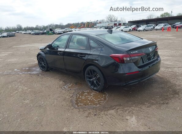 2HGFE4F84SH352837 2025 HONDA CIVIC HYBRID Black Задня ліва чверть