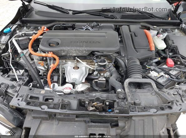 2HGFE4F84SH352837 2025 HONDA CIVIC HYBRID Black Вид ззаду