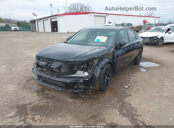 2HGFE4F84SH352837 2025 HONDA CIVIC HYBRID Black Вид спереду