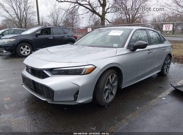2HGFE4F88TH309832 2026 HONDA CIVIC Silver წინა მარცხენა ხედი სამი მეოთხედიდან
