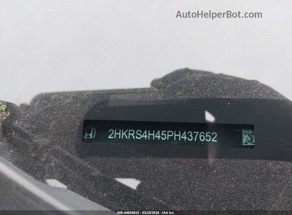 2HKRS4H45PH437652 2023 HONDA CR-V White Vista del compartimento del motor