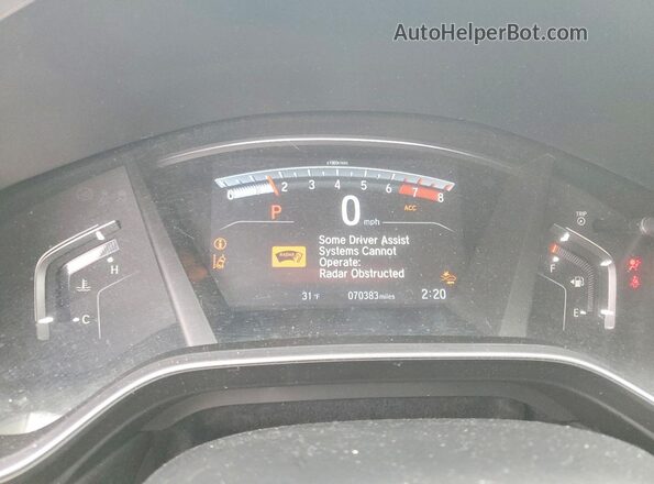 2HKRW2H83MH640577 2021 HONDA CR-V Gray ხელსაწყოთა პანელის ხედი