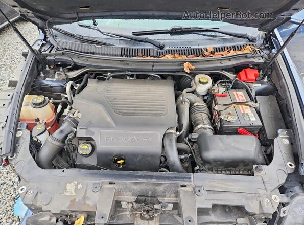 2LMHJ5AT1JBL01284 2018 LINCOLN MKT Blue Widok komory silnika